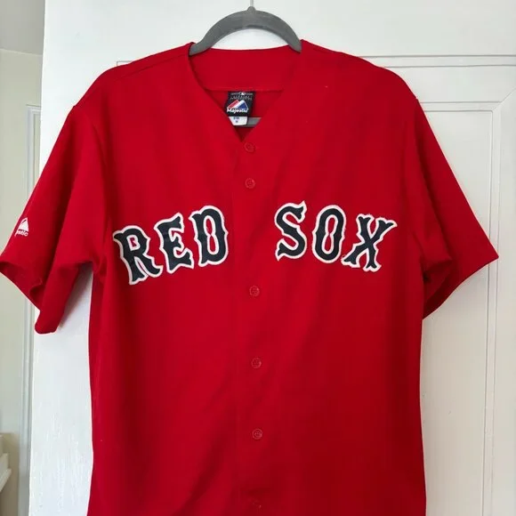 Boston Red Sox Jersey, Majestic, Medium Men - Picture 1 of 5